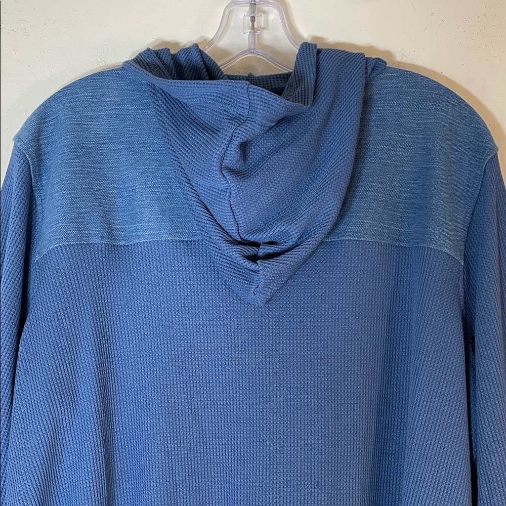 NWT. DG2 by Diane Gilman Blue Zip-Up Two-Tone Hoodie. 2X. - Picture 9 of 10